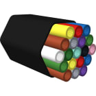 Excel - Enbeam 19 Voies Tube de Soufflage Extérieur 5/3,5 mm Noir