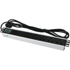 Excel - UDE Horizontale 5 Vies 5x UK Prises Passives 13A Fiche UK Filtrée