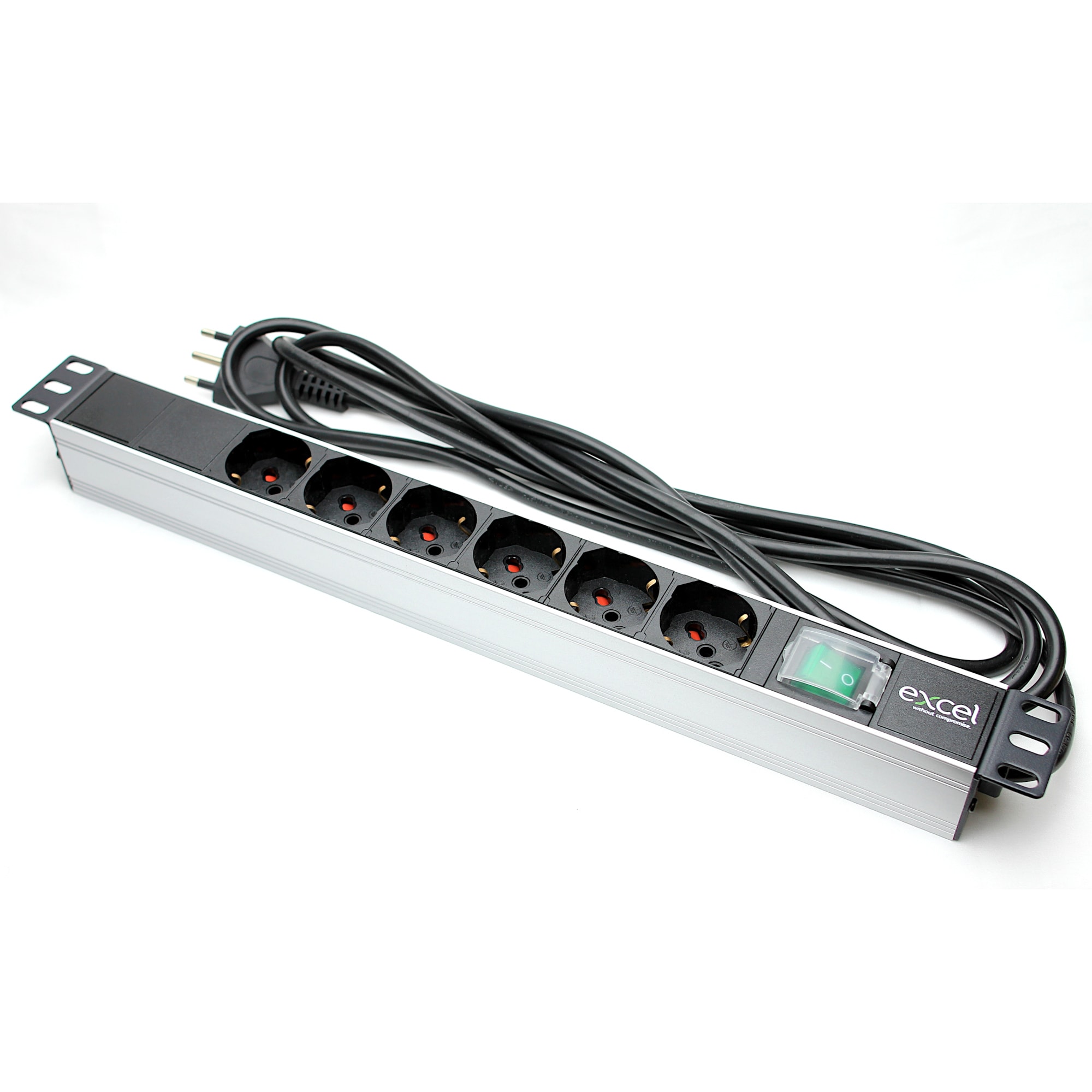 Excel - Horiz PDU 8xITN Passive 16A ITN Plg Sw