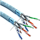 Excel - Câble Double Excel Cat6A F/FTP LSZH CPR Euroclass B2ca Bobine 500 m Aqua