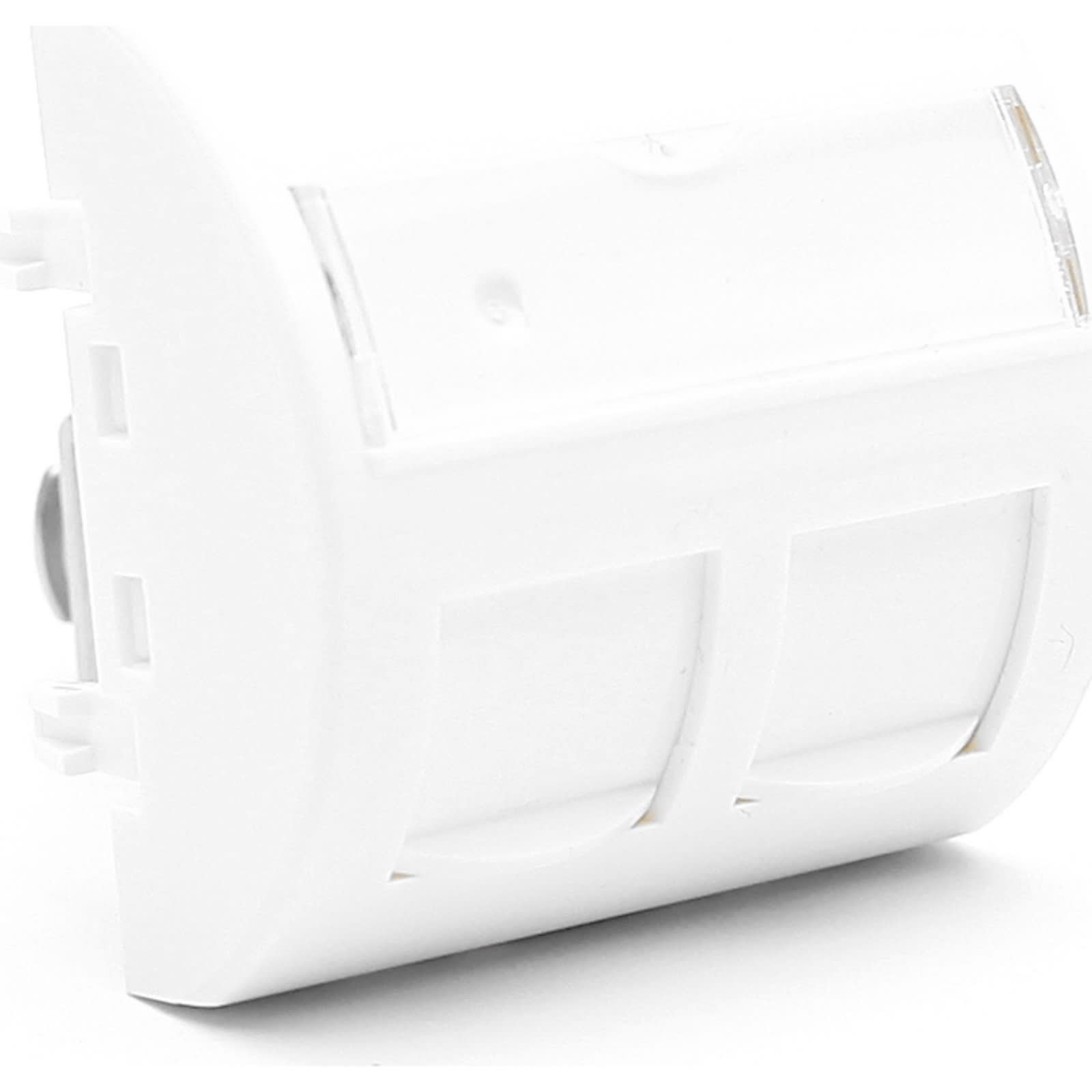 Excel - Curved 45x45 mm Shutter 2 Port RAL 9003