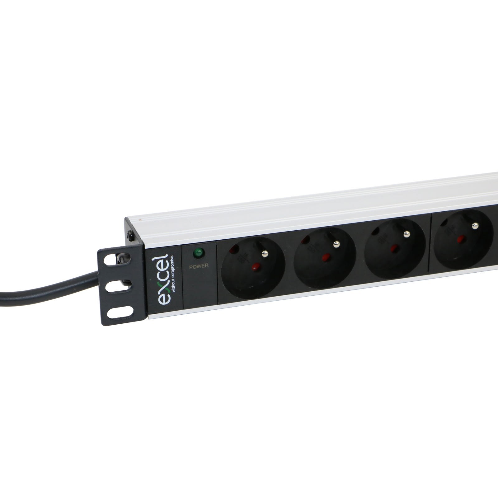 Excel - BANDEAU DE 8 PRISES FR ELECTRIQUE AVEC VOYANT ET INTER 1U
