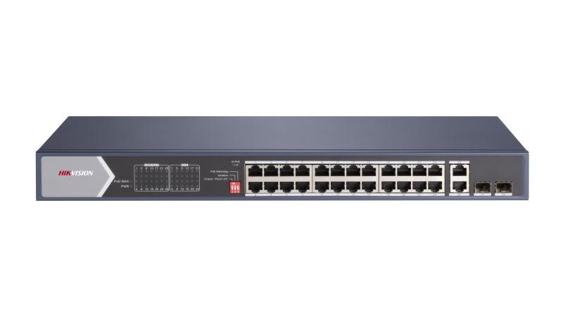 Hikvision - DS-3E0528HP-E Switch POE non managed 24 ports Gigabit