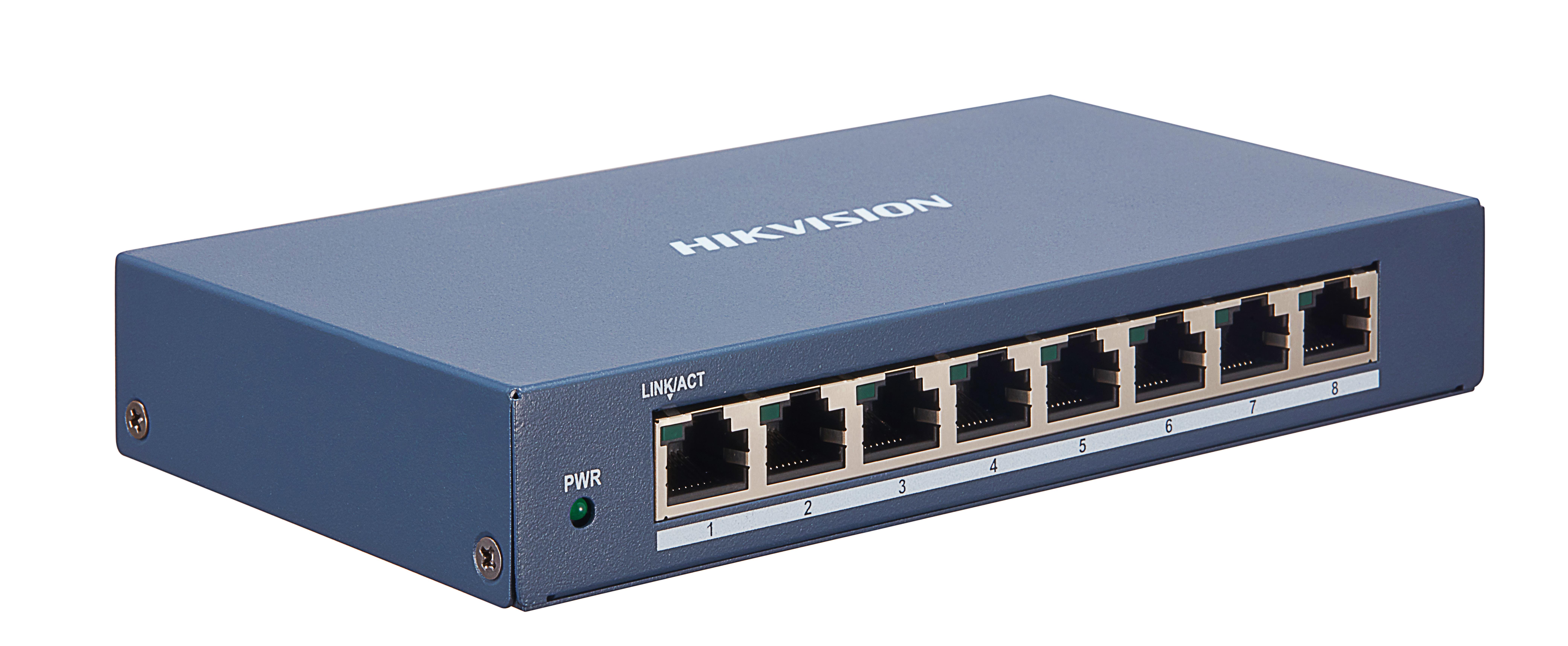 Hikvision - DS-3E1508-EI Switch non-POE SmartManaged 8 ports