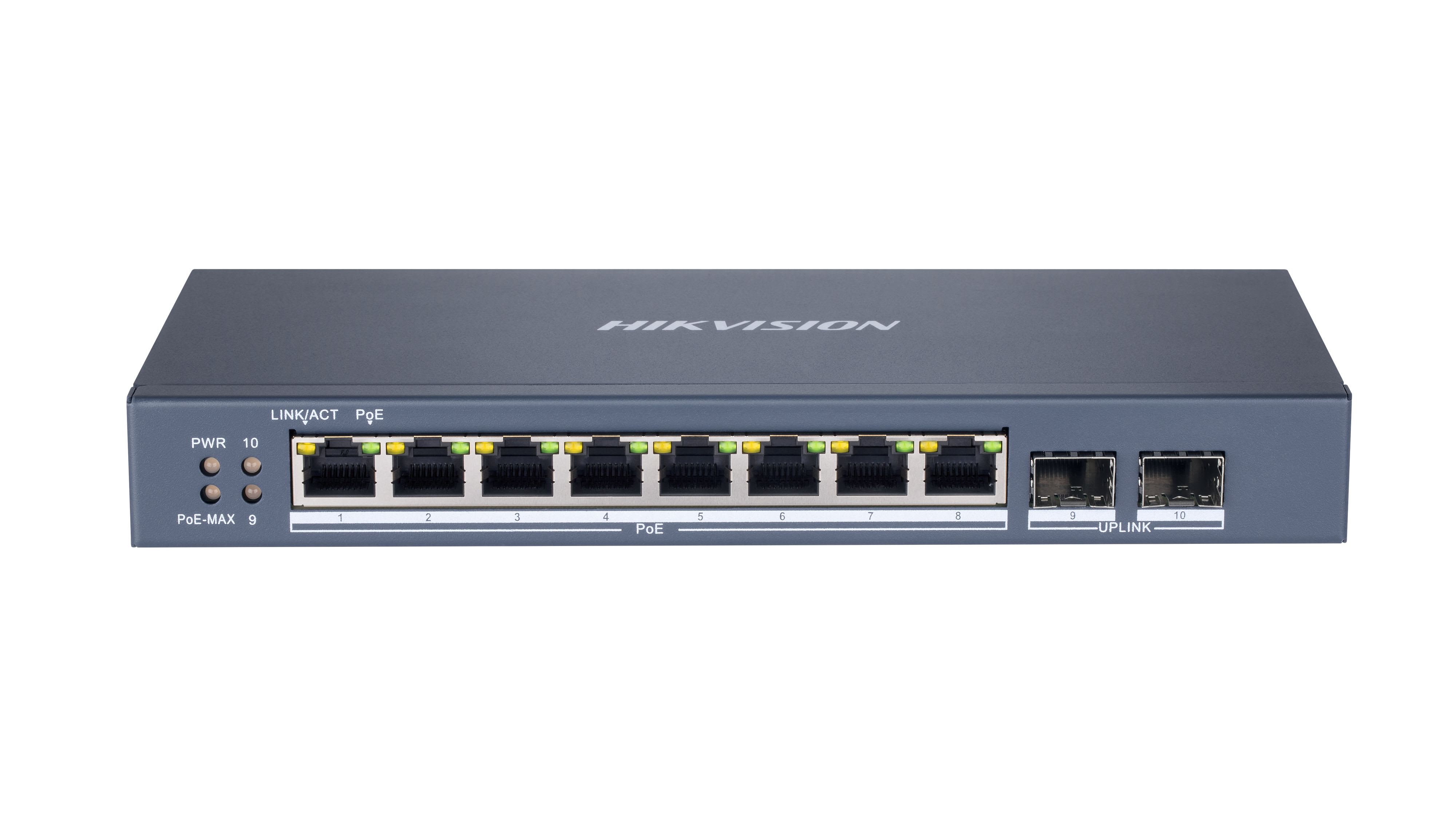 Hikvision - DS-3E1510P-SI Switch POE SmartManaged 8 ports