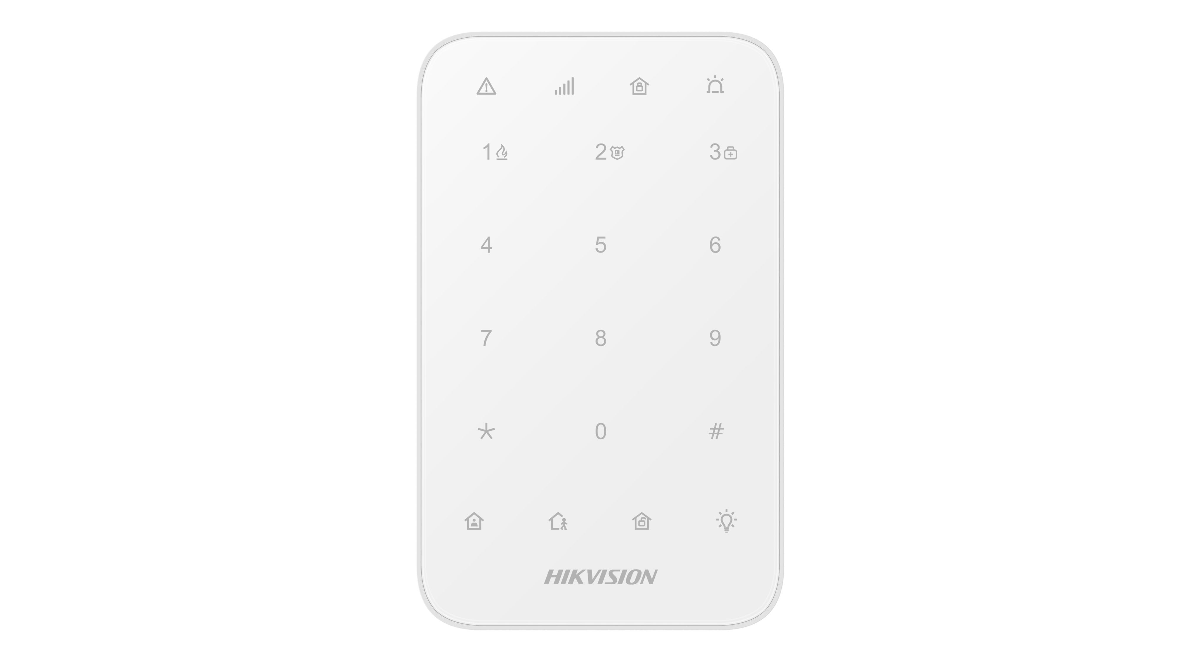 Hikvision - DS-PK1-E-WE Clavier LED, 4*AA(inclu), 868Mhz, EN