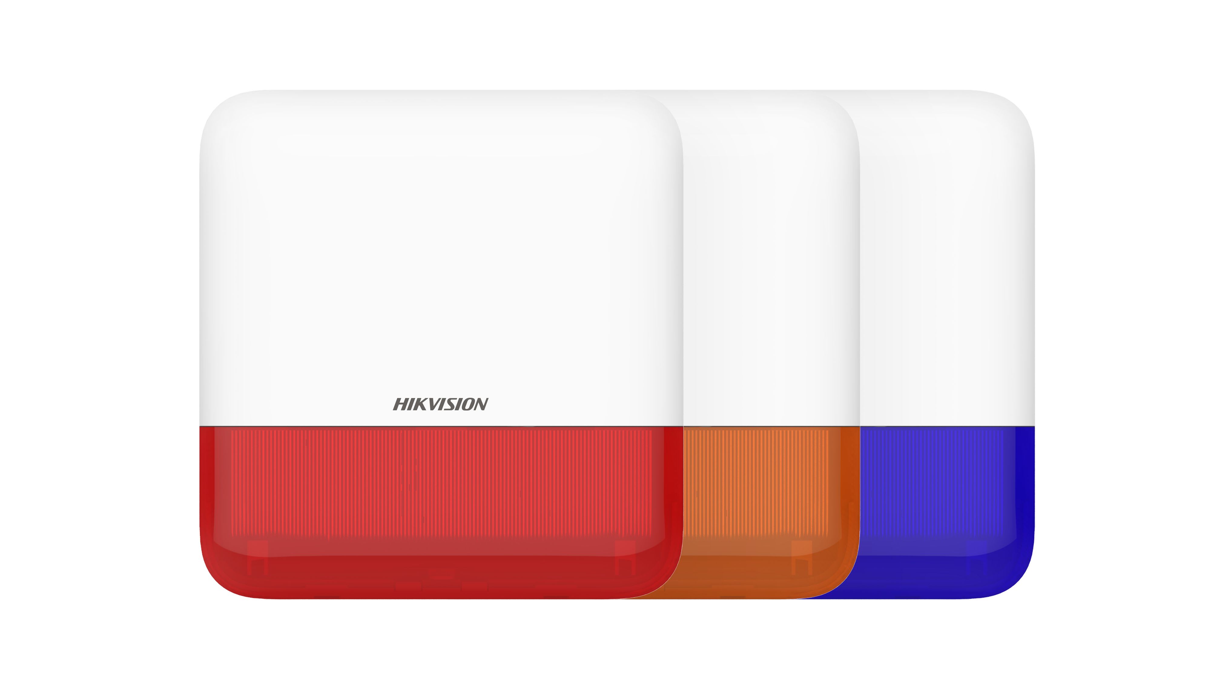 Hikvision - DS-PS1-E-WE/Orange Outdoor siren, 110dB, 4*CR123A(inclu), IP65, 868Mhz, EN