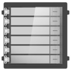 Hikvision - DS-KD-KK/S Module Nametag Interphonie, 6 boutons d'appel, IP65, Inox