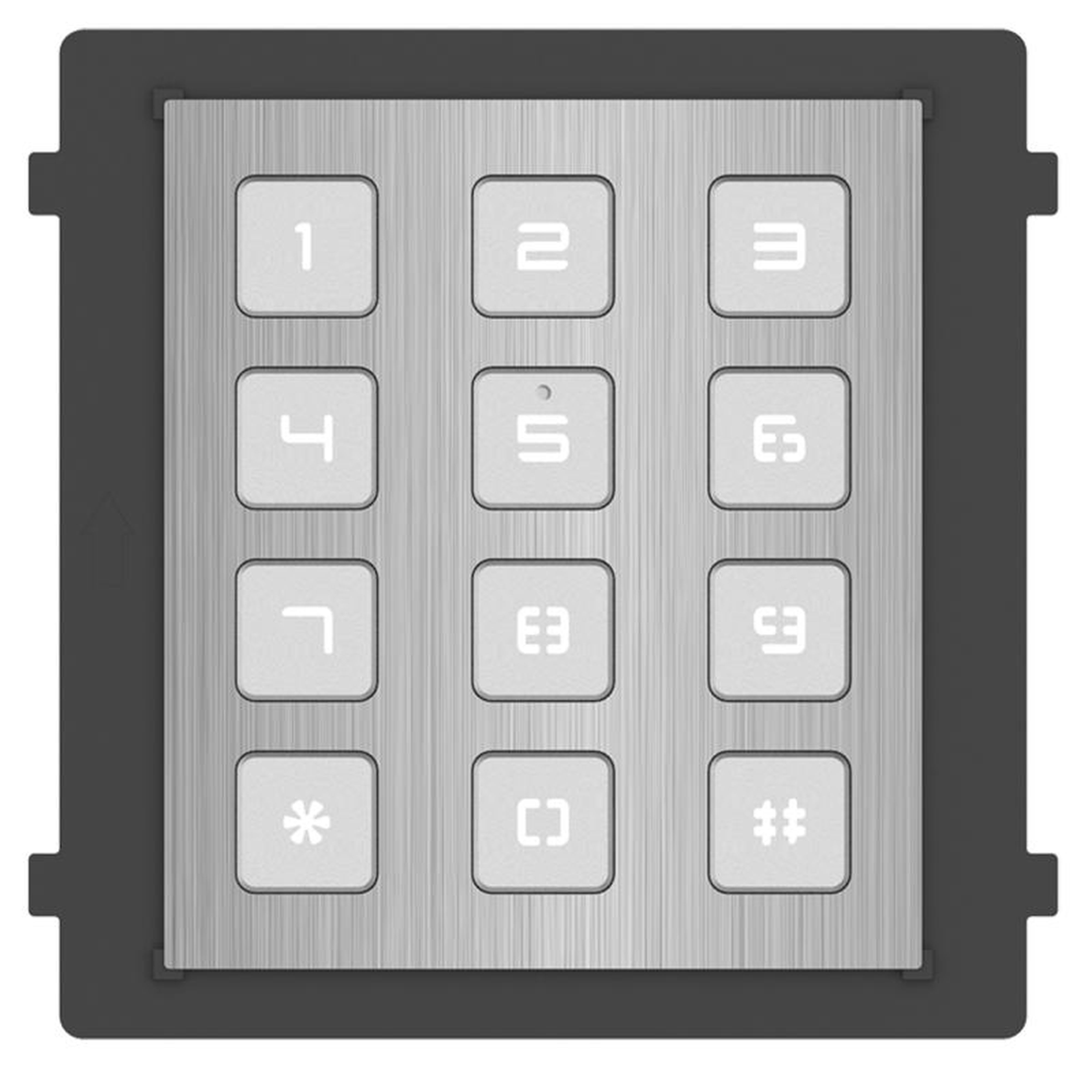 Hikvision - DS-KD-KP/S Module clavier Interphonie, connexion du module, IP65, Inox