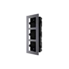 Hikvision - DS-KD-ACF3 Support encastré en plastique pour 3 modules
