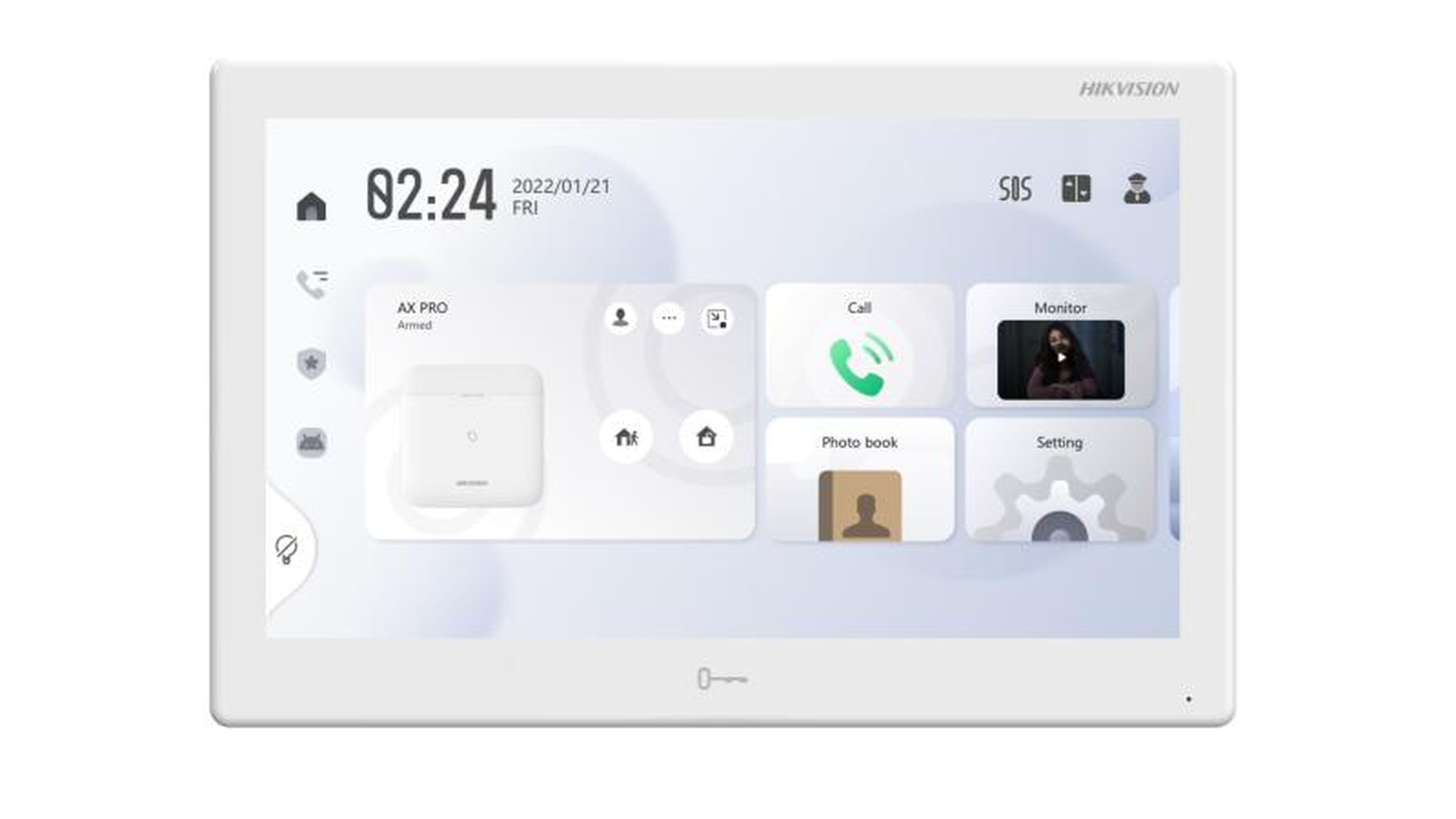 Hikvision - DS-KH9510-WTE1 Station intérieure IP WIFI série KH9. Écran tactile 10'', Android