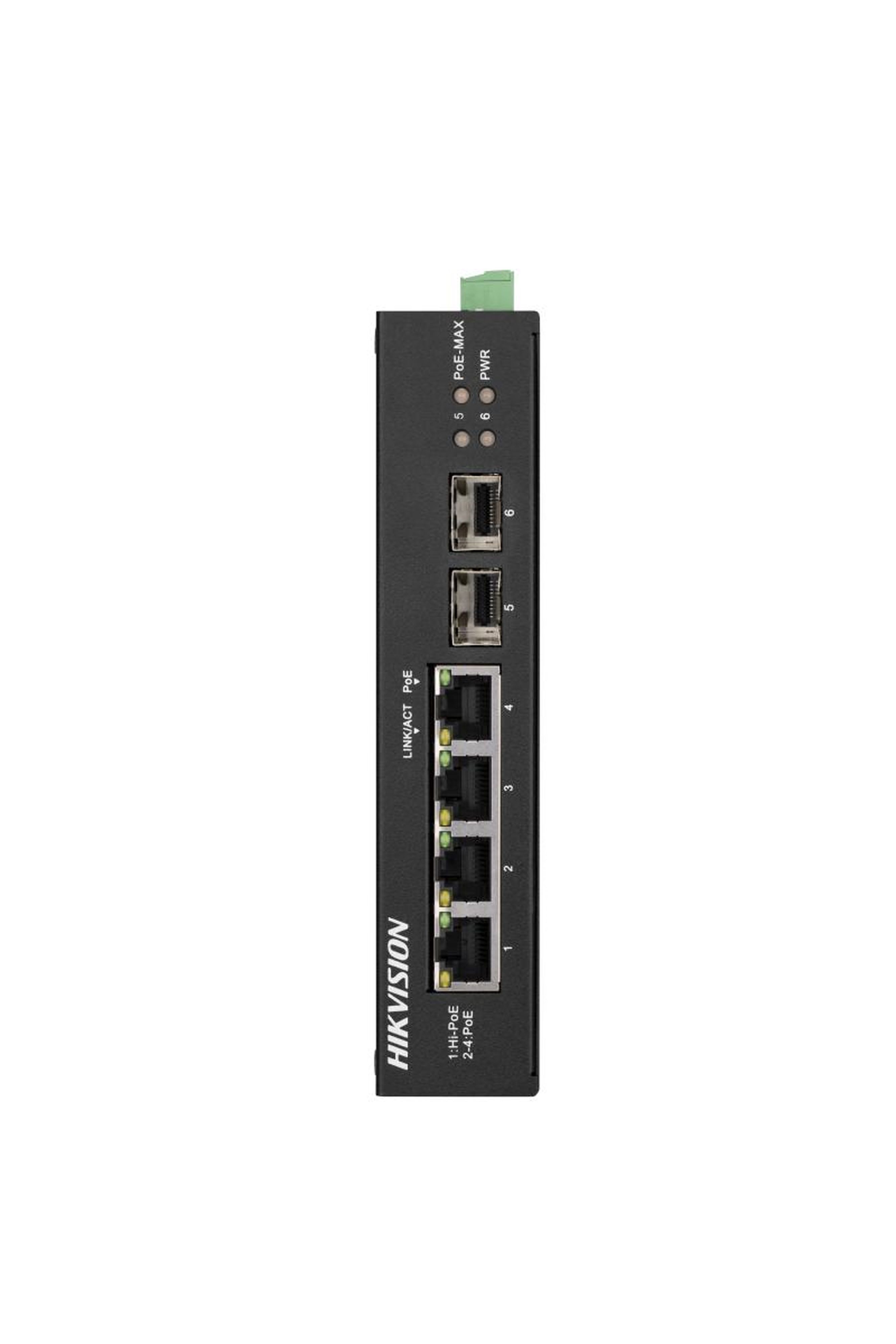 Hikvision - DS-3T0506HP-E/HS Switch Industriel 4 ports POE gigabite