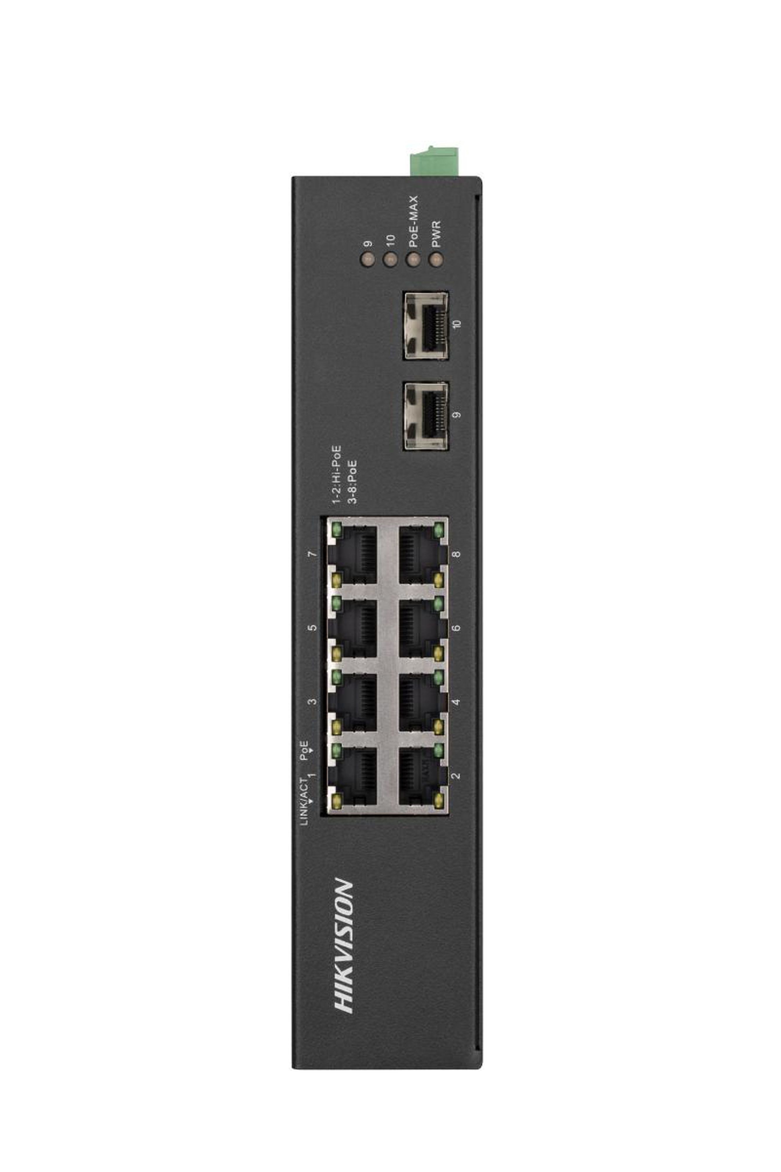 Hikvision - DS-3T0510HP-E/HS Switch Industriel 8 ports POE gigabite