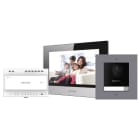 Hikvision - DS-KIS702EY Kit d'interphonie vidéo 2 fils pour villa/maison, un bouton d'appel