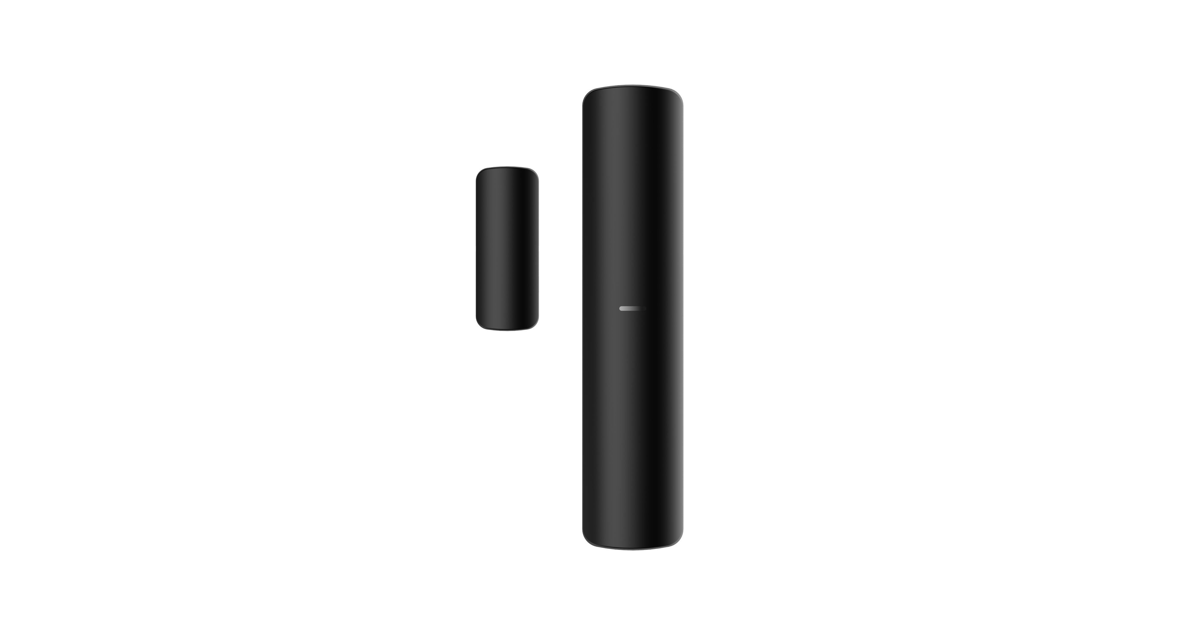 Hikvision - DS-PDMC-EG2-W Contact magnetique, 2 entrees d'alarme, 1* CR123A(inclu), 868MHz