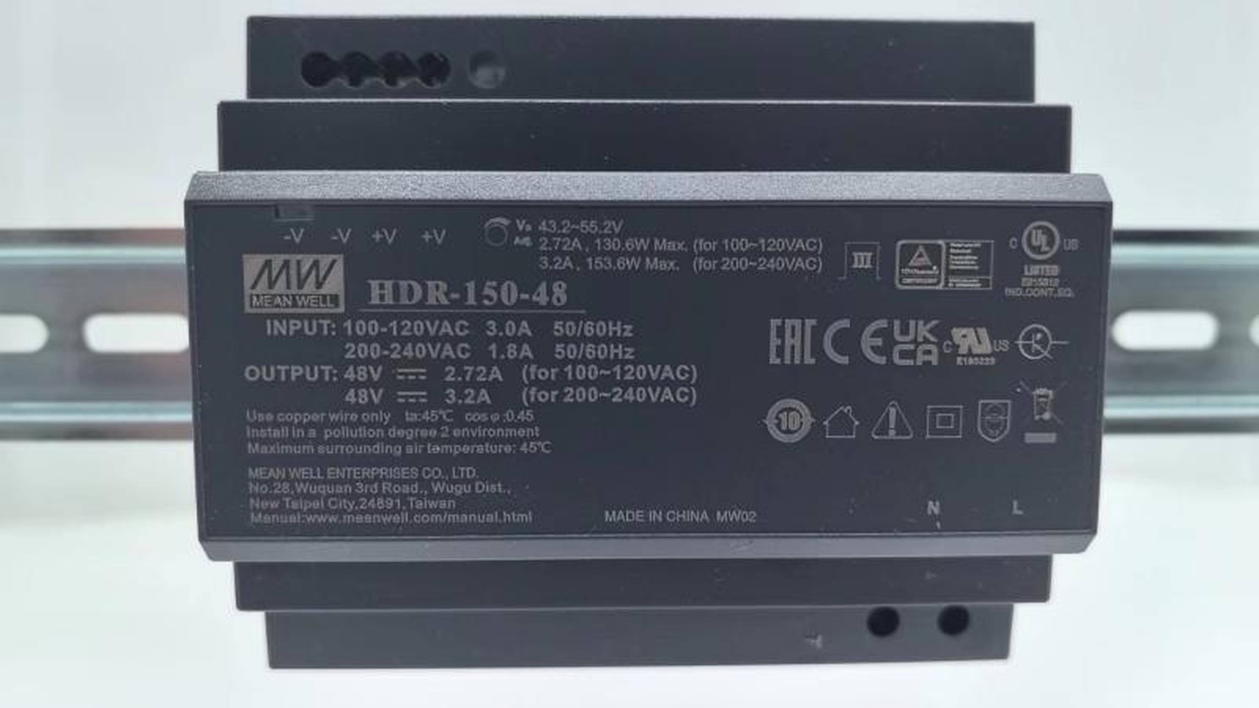 Hikvision - DS-KAW150-4N Alimentation, 48VDC, 150W