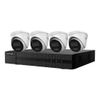 Hikvision - DS-J142I/FRA/HWK-480T-8P KIT POE 8MP avec 4 caméra turrets, NVR 8 voies HDD 2To