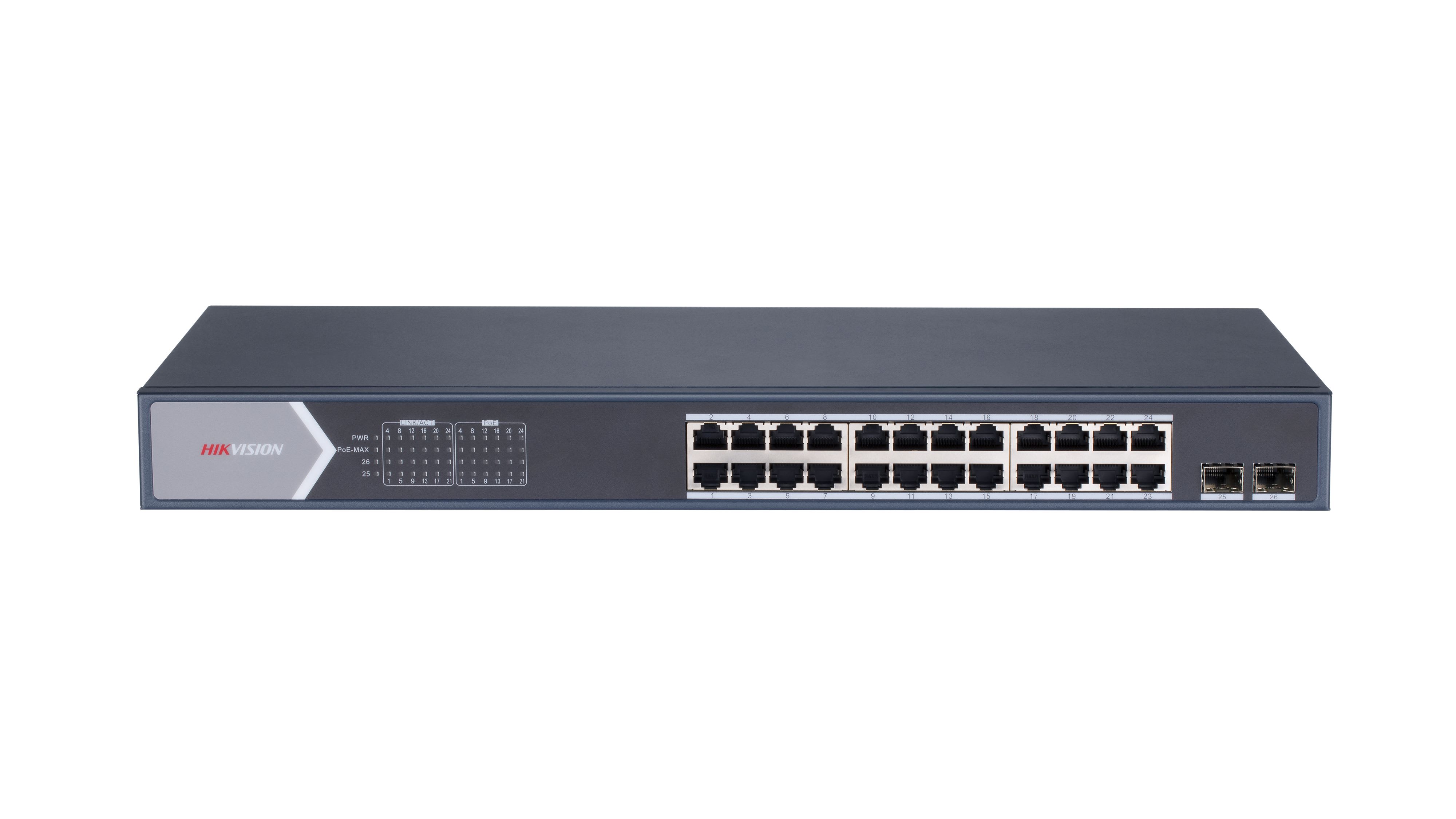 Hikvision - DS-3E1526P-EIV2 Switch POE SmartManaged 24 port, gigabit