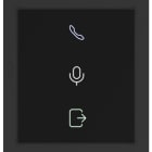 Hikvision - Module indicateur, 3 picto - appel, en communication, porte ouverte