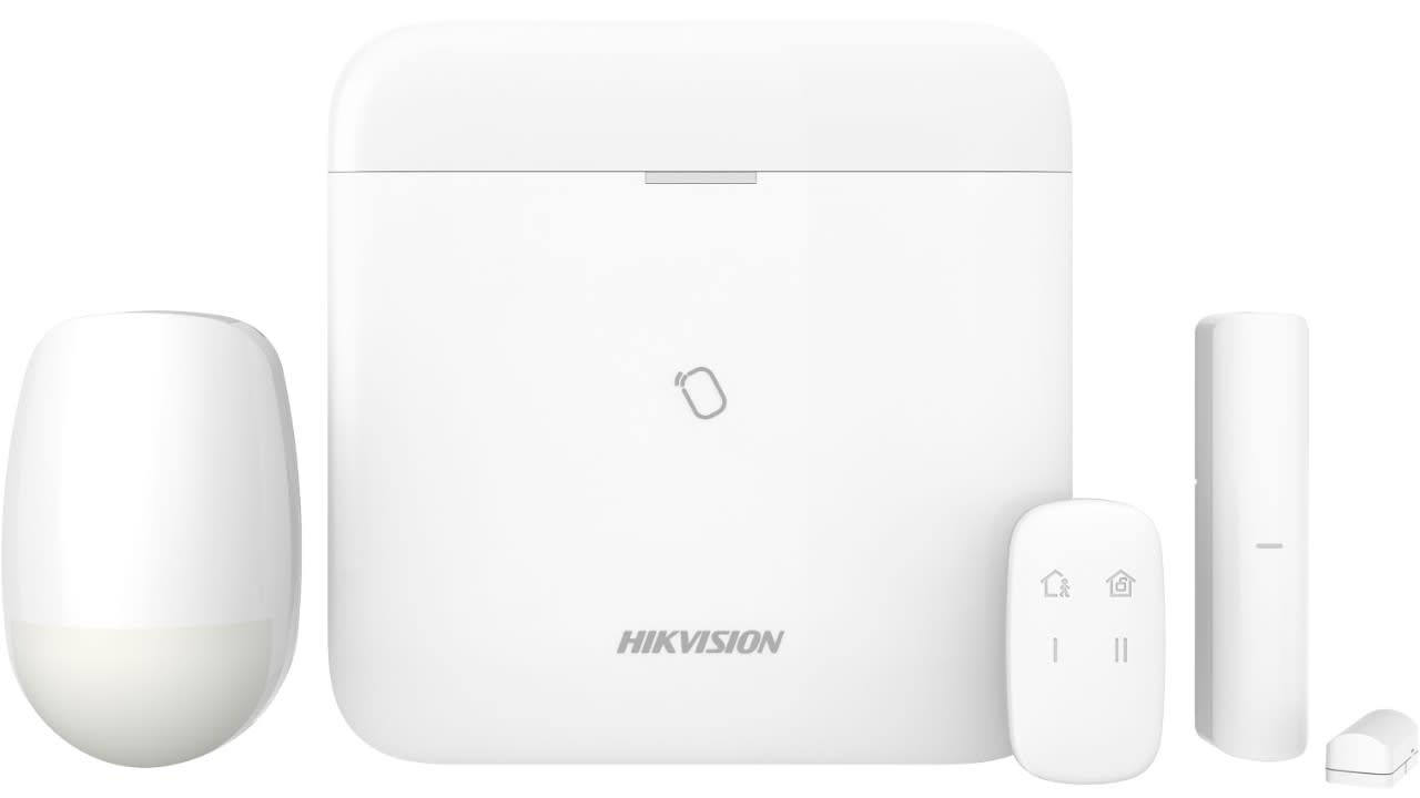 Hikvision - 1 panneau + 1 detecteur PIR + 1 contact porte + 1 porte-cles