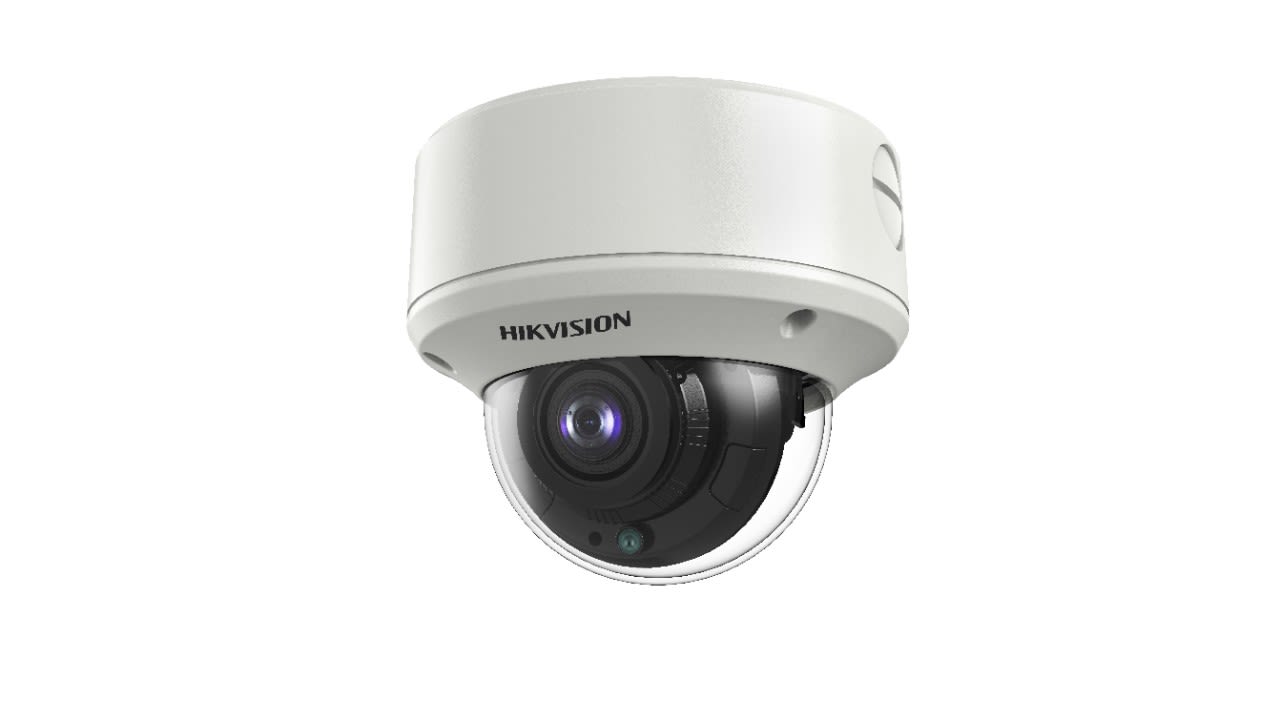 Hikvision - Camera Dome Turbo HD TVI, 8MP Motorisee