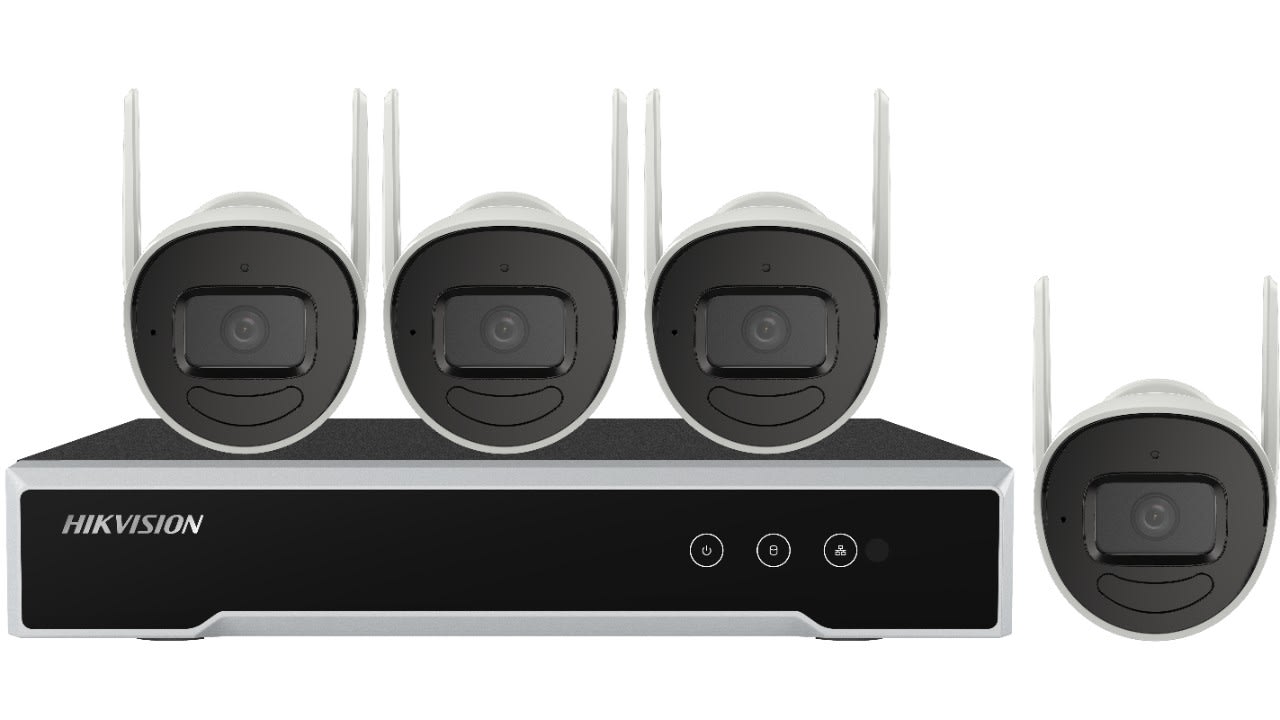 Hikvision - KIT WIFI, 4 bullets 2MP 1 NVR 4 voies DDR 1To