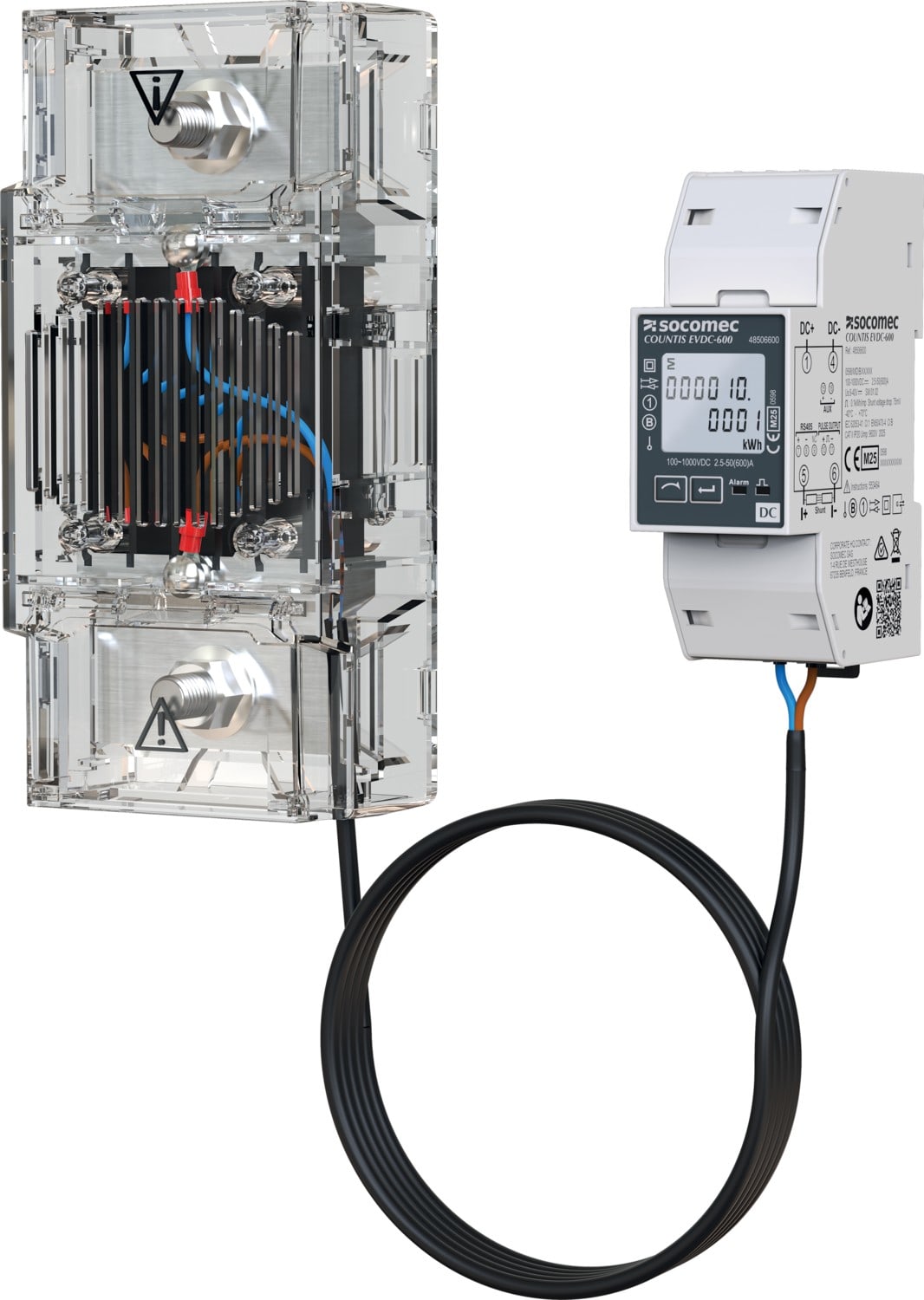 Socomec - Compteur d'énergie DC MID 1000V, shunt 600A