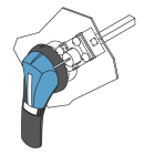 Socomec - Verrouillage via serrure RONIS 1104A (incluse) Fusomat SIDERmat 800-1800A