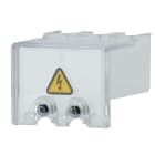 Socomec - Cache-borne pour SIRCO MC PV 25-40A 3P amont ou aval montage sur rail/porte