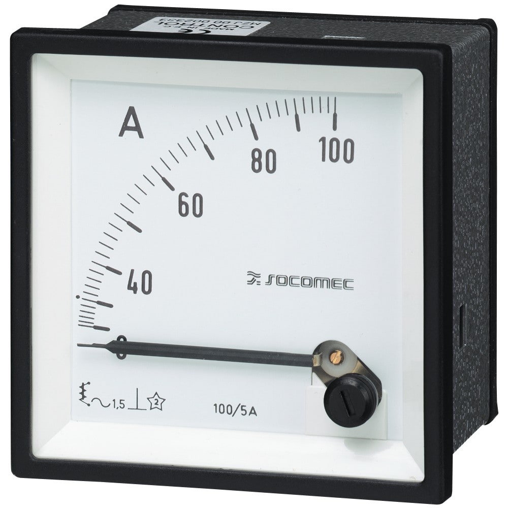 Socomec - Ampèremètre analogique D48A90-A 0-60A TC 5A