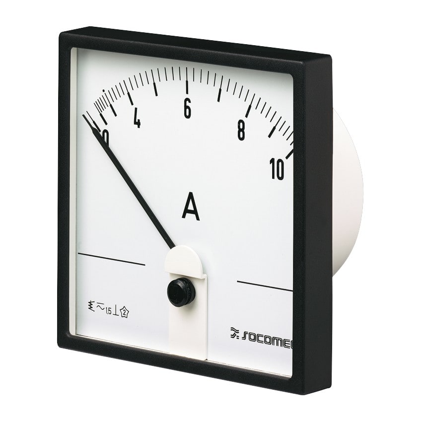 Socomec - Ampèremètre analogique R72A90-A 0-25A raccordement direct