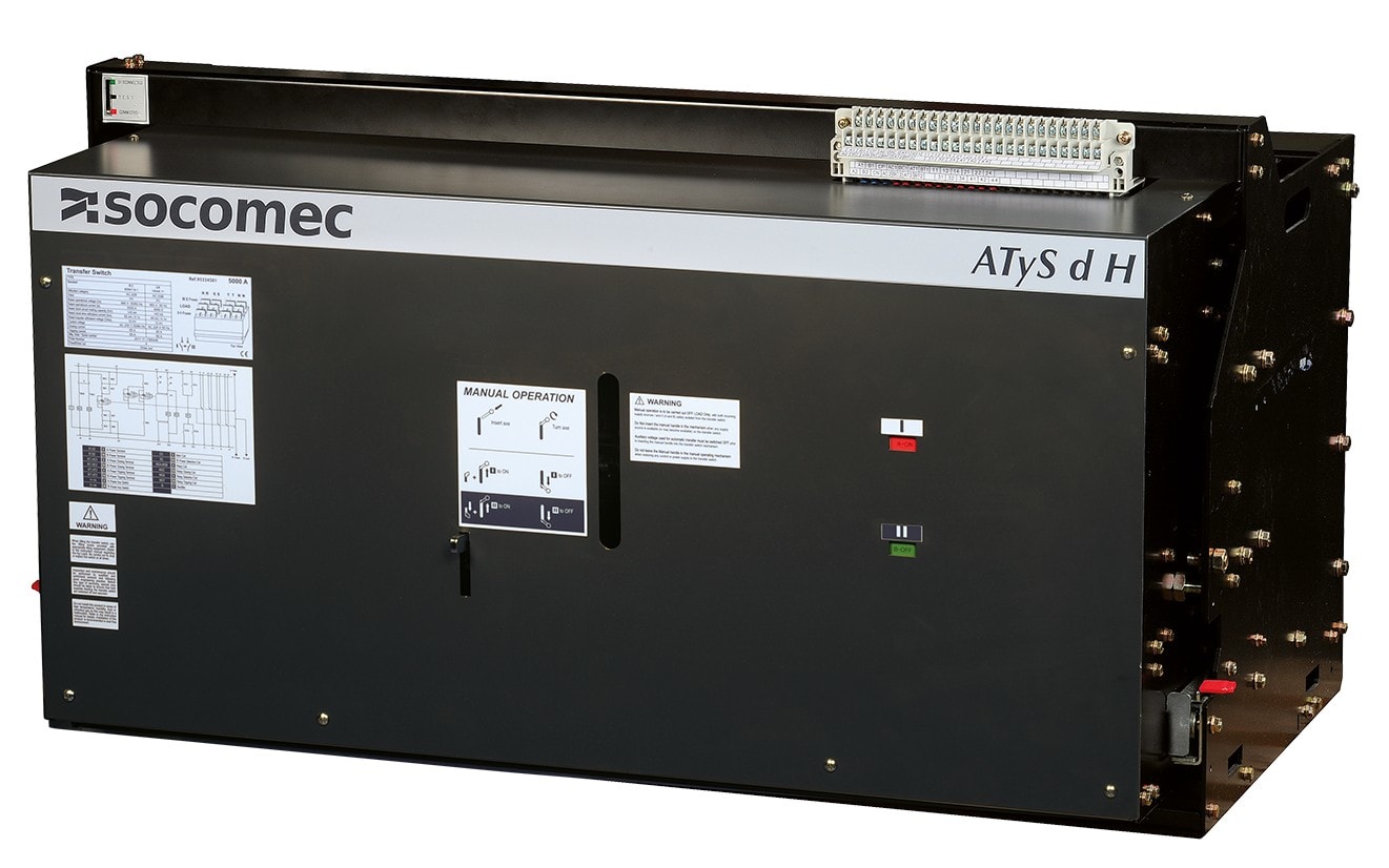 Socomec - Inverseur de sources man?uvré à distance ATyS d H 3P 4000A fixe