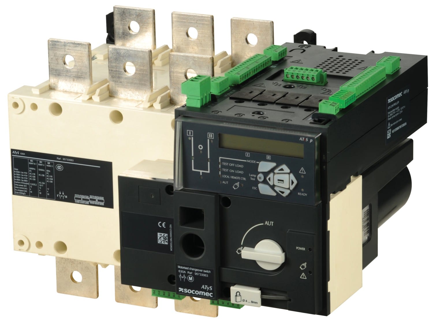 Socomec - Inverseur de sources automatique ATyS p 3P 630A