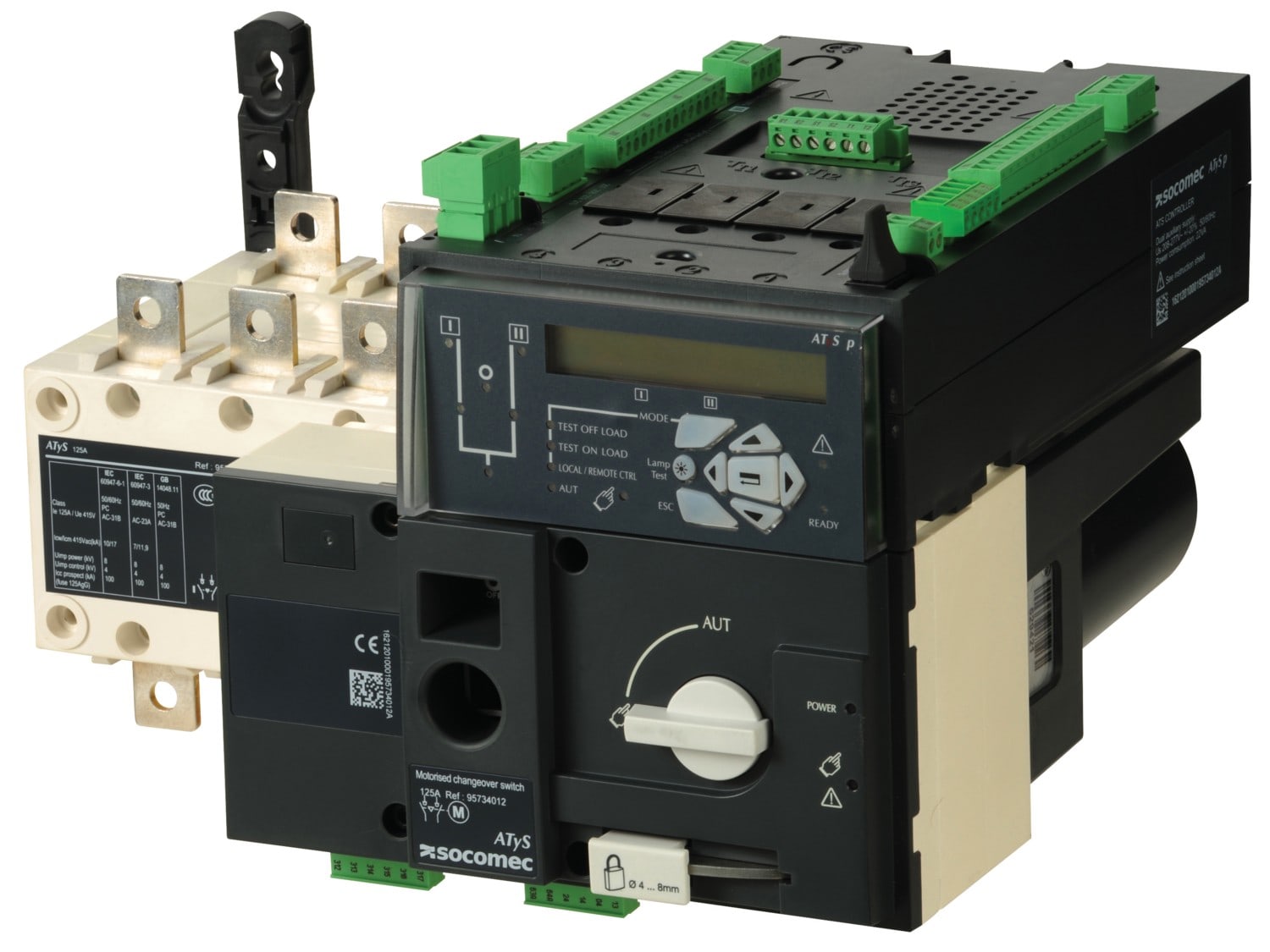 Socomec - Inverseur de sources automatique ATyS p 4P 200A