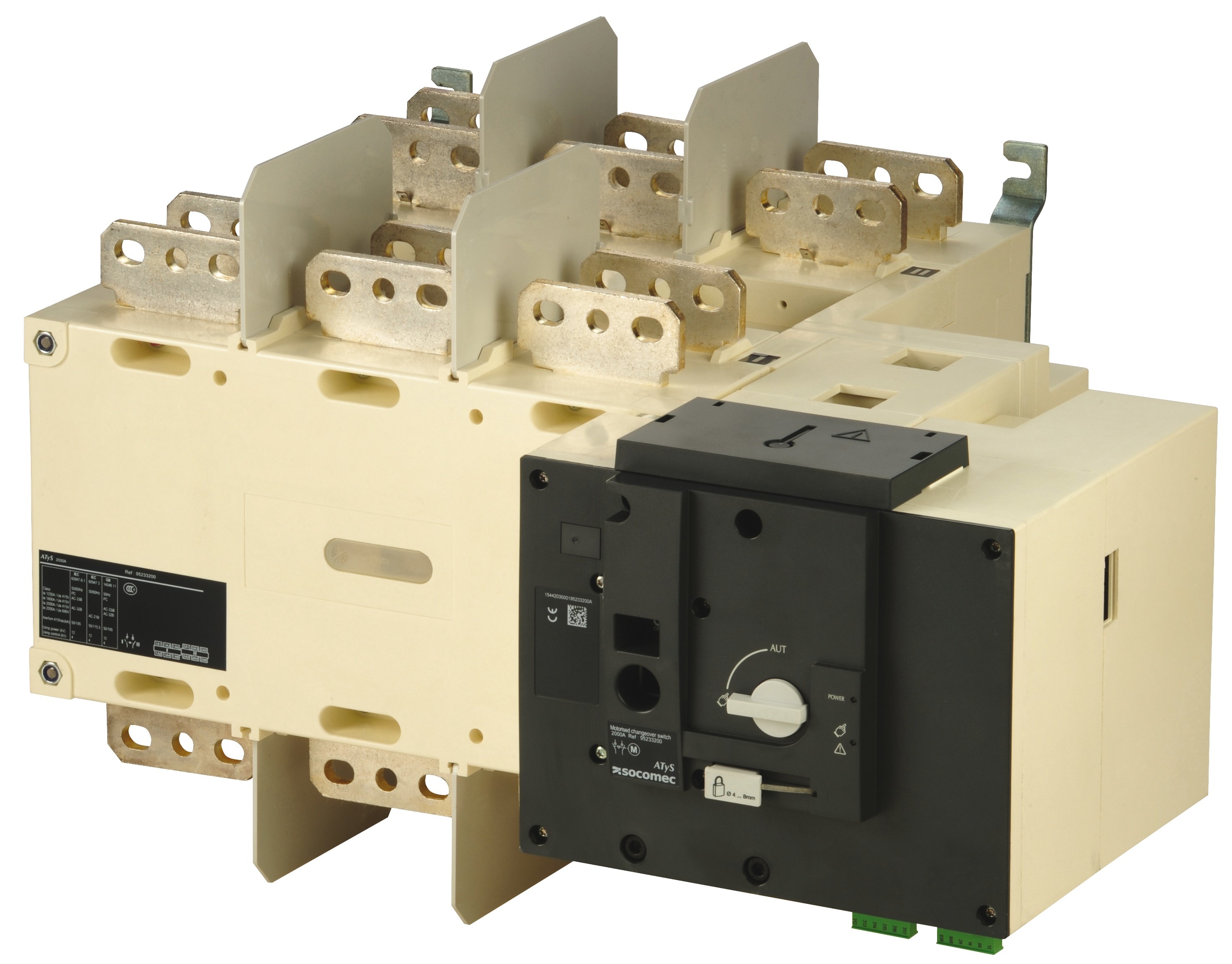 Socomec - Inverseur de sources man?uvré à distance ATyS r 3P 2500A