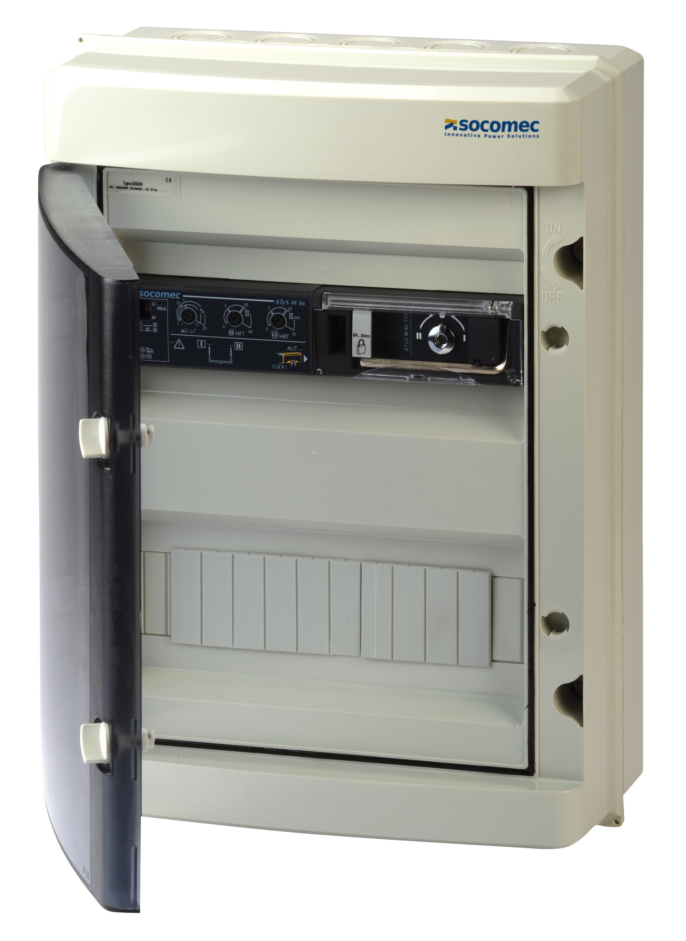 Socomec - Inverseur de sources automatique ATyS g M 2P 80A sous coffret polycarbonate
