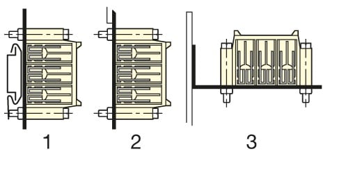 Socomec - Support fixe-gaine 90° pour AUXIGAINE