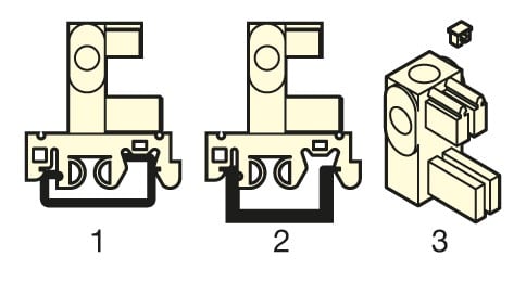 Socomec - Équerres de fixation AUXIGAINE sur tôle