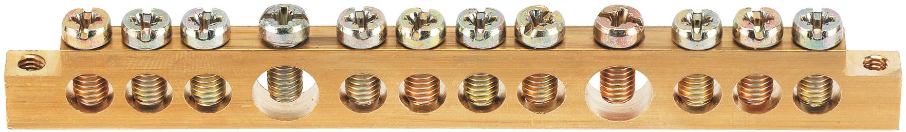 Socomec - Barre de mise à la terre longueur 120mm avec 12 trous