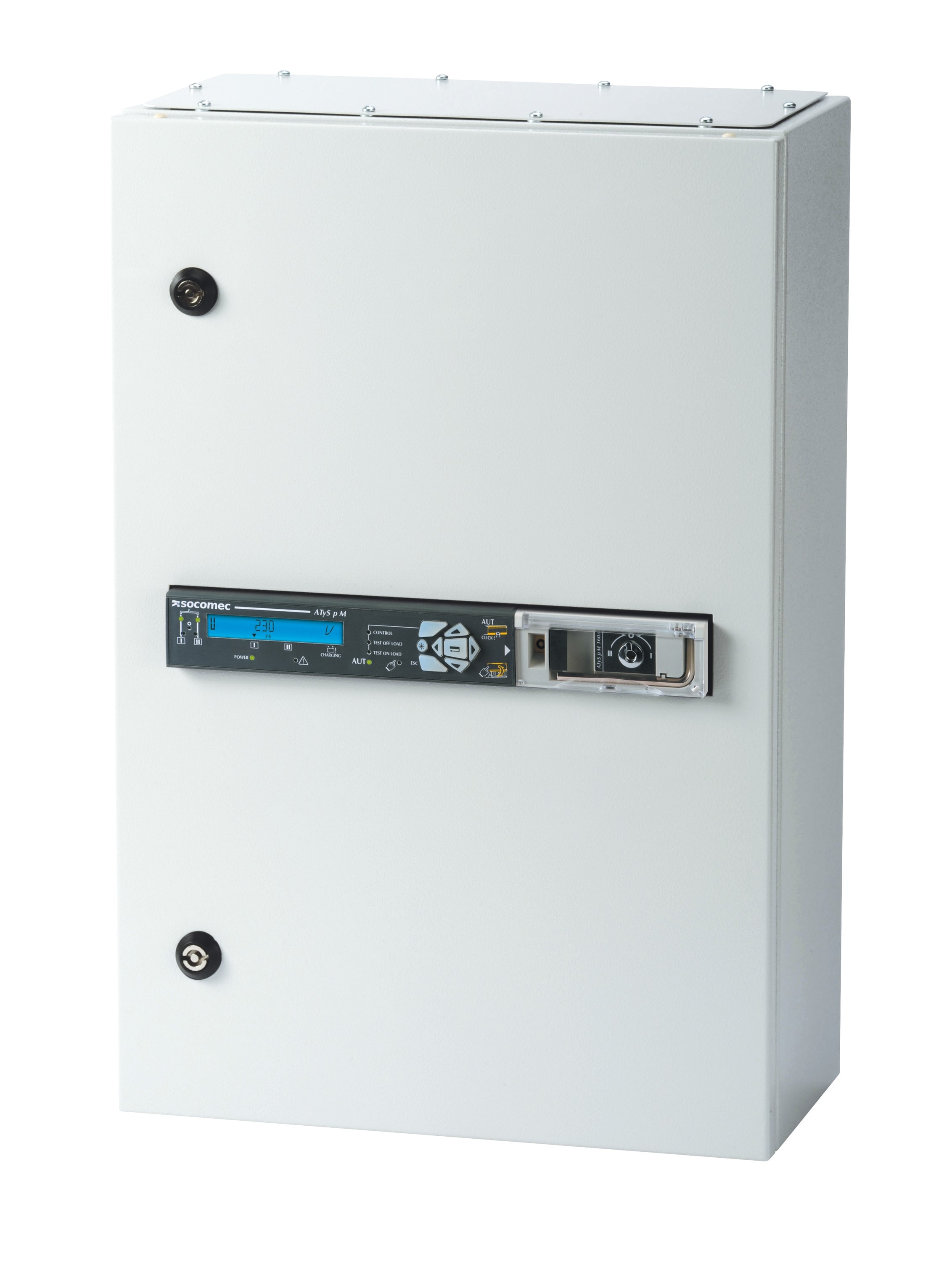 Socomec - Inverseur de sources automatique ATyS p M + COM 4P 100A sous coffret tôle IP3X
