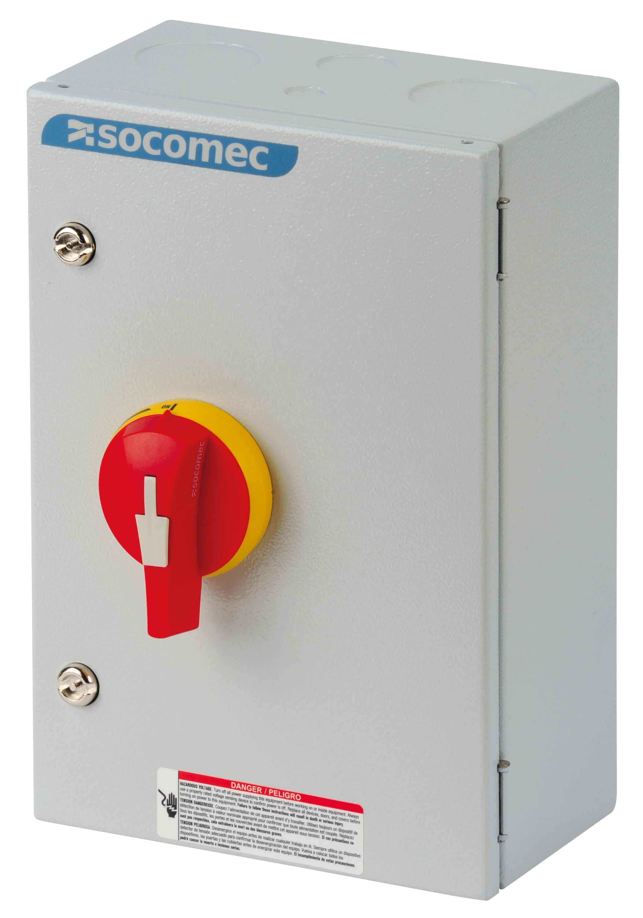 Socomec - Interrupteur-sectionneur SIRCO M2 3P+N 63A sous coffret tôle poignée noire