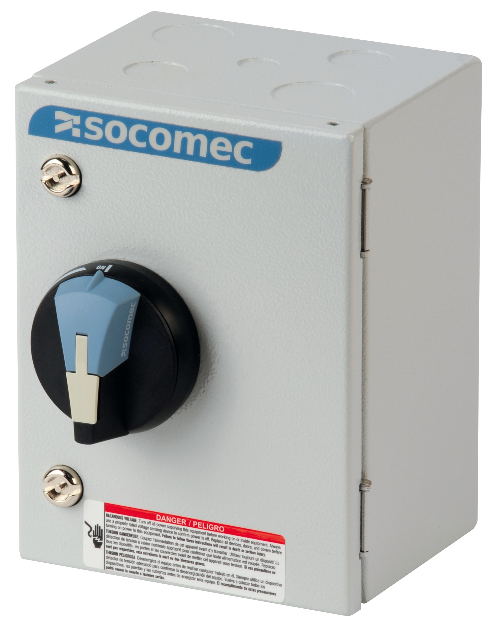 Socomec - Interrupteur-sectionneur SIRCO M1 3P+N 20A sous coffret tôle poignée noire