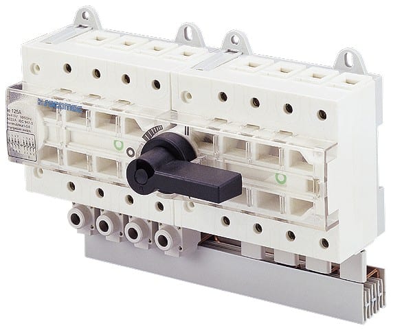 Socomec - Contact aux. de précoupure NO/NC pour commutateur Sirco VM1 I-0-II 63A-125A