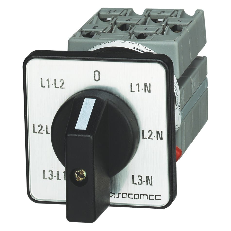 Socomec - Commutateur de voltmètre SV7 PL/LN 7 positions