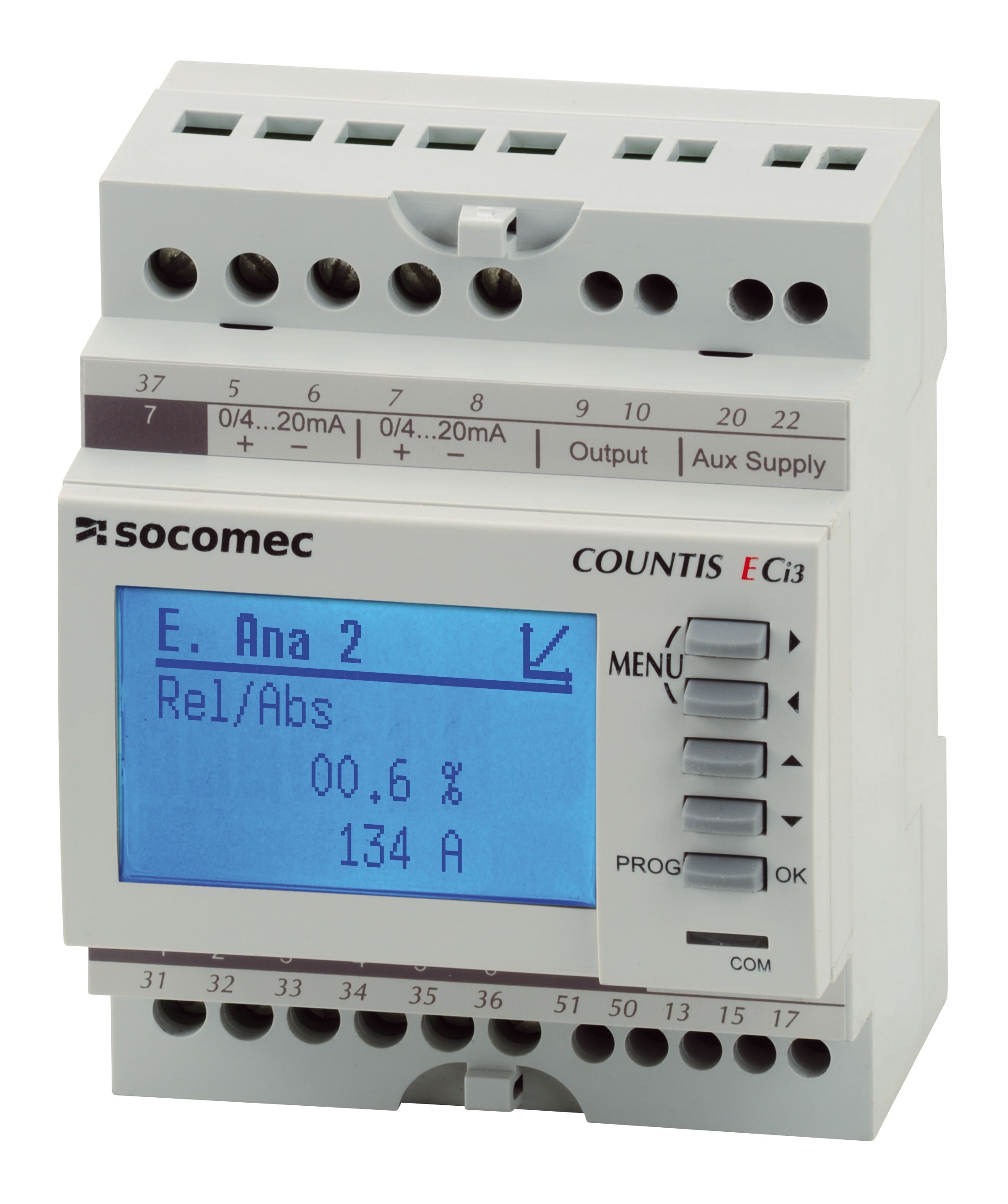 Socomec - Concentrateur d'impulsions 7 entrées digitales + 2 entrées analogiques