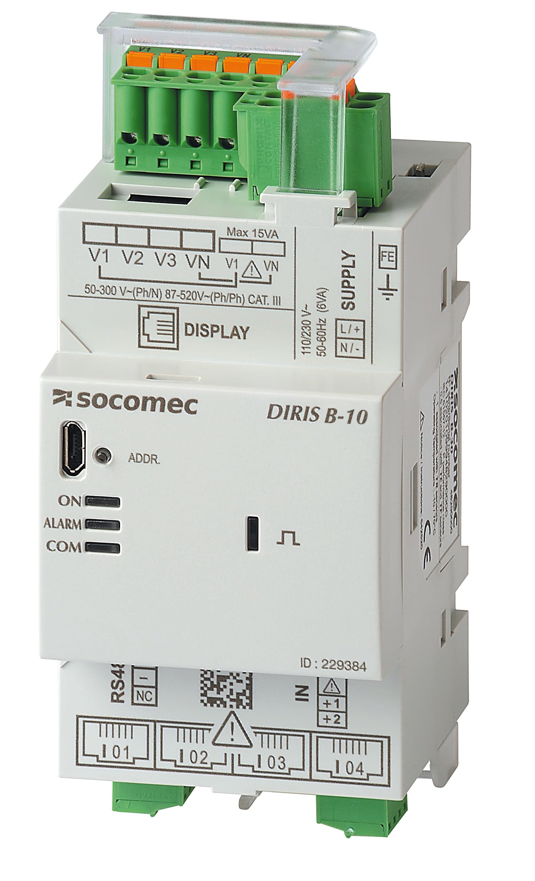 Socomec - Centrale de mesure multifonction DIRIS B-10 - MODBUS RS485 - 230VAC