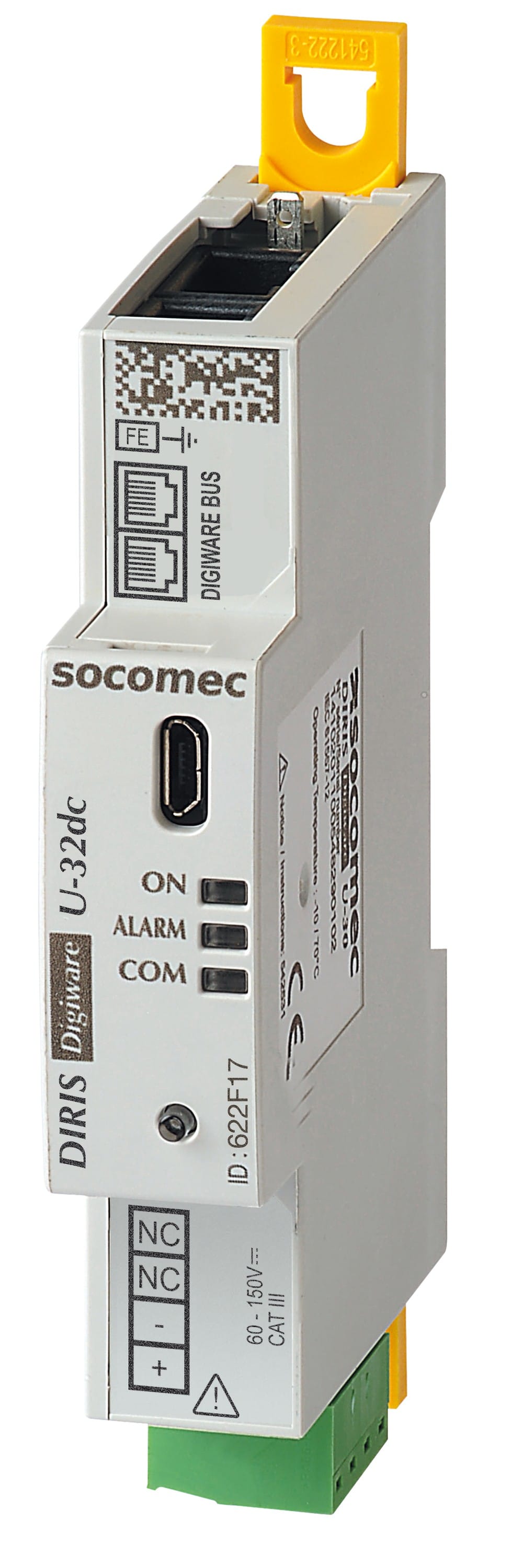 Socomec - Module d'acquisition de la tension DC DIRIS Digiware U-31dc 19.2-60 VDC