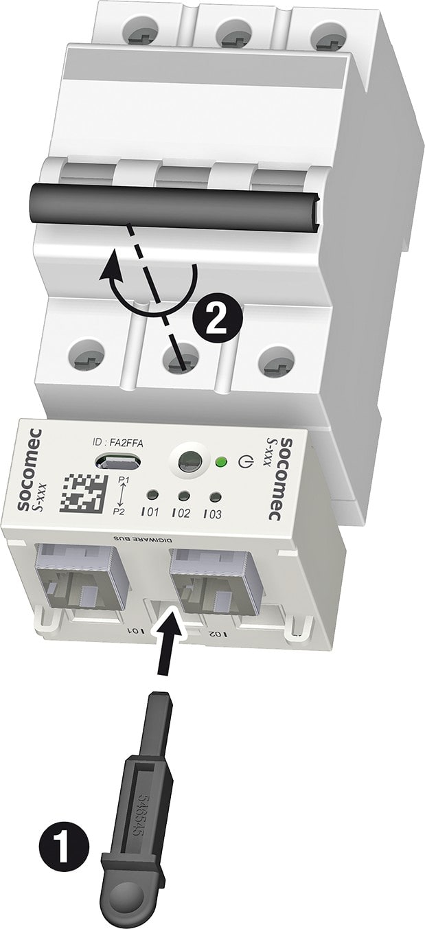Socomec - Accessoire de fixation disjoncteur pour DIRIS Digiware S