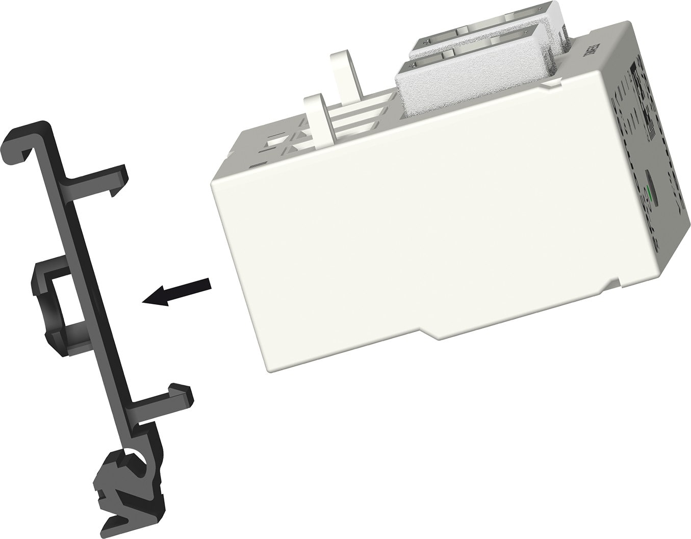 Socomec - Lot de 10 clips de fixation rail DIN pour DIRIS Digiware S