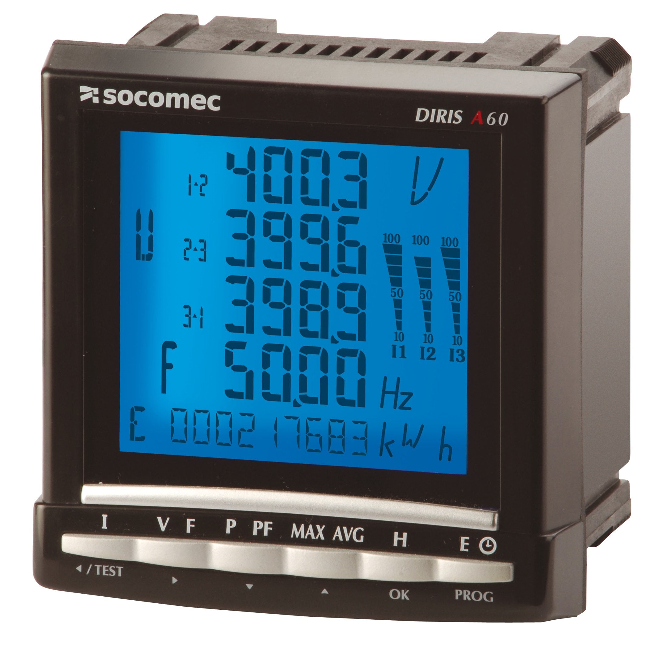 Socomec - Centrale de mesure multifonction DIRIS A60 110-400VAC/120-350VDC